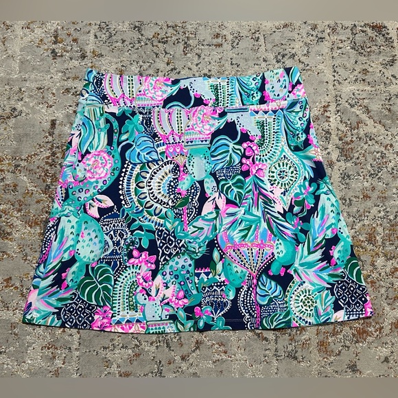 LILLY PULITZER Lookin Sharp Brenna Stretch Athleisure Coastal Beach Skirt Large - Picture 9 of 9